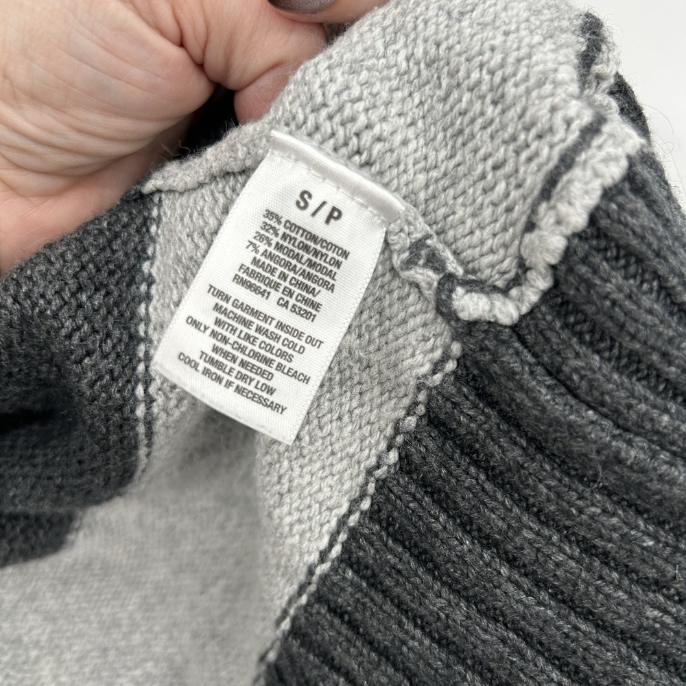 VTG Aeropostale Y2K Womens Cardigan Sweater Sz S Gray Grunge Indie Sleaze 2000s - Picture 5 of 8